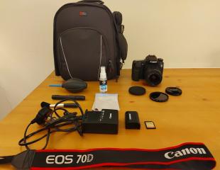 2 months Used Canon EOS 70D 20.2MP DSLR with 18-55mm lens